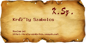 Krály Szabolcs névjegykártya
